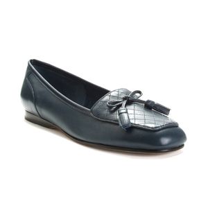 Enzo Angiolini Blue Leather Flats